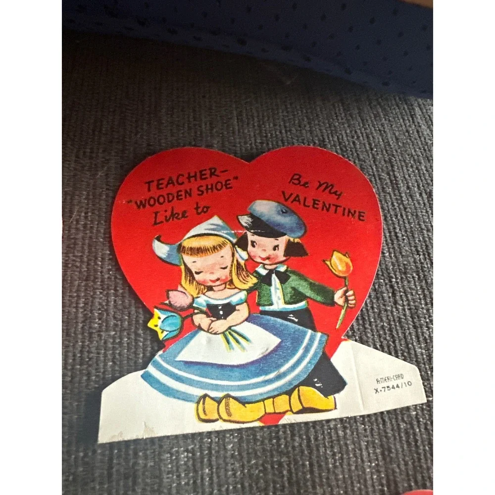 Vintage‎ 1950s Valentines Day Cards Lot 5 Gibson Ameri-Card Mid Century Die Cut